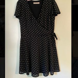 A&F Polka Dot Wrap Dress (large)